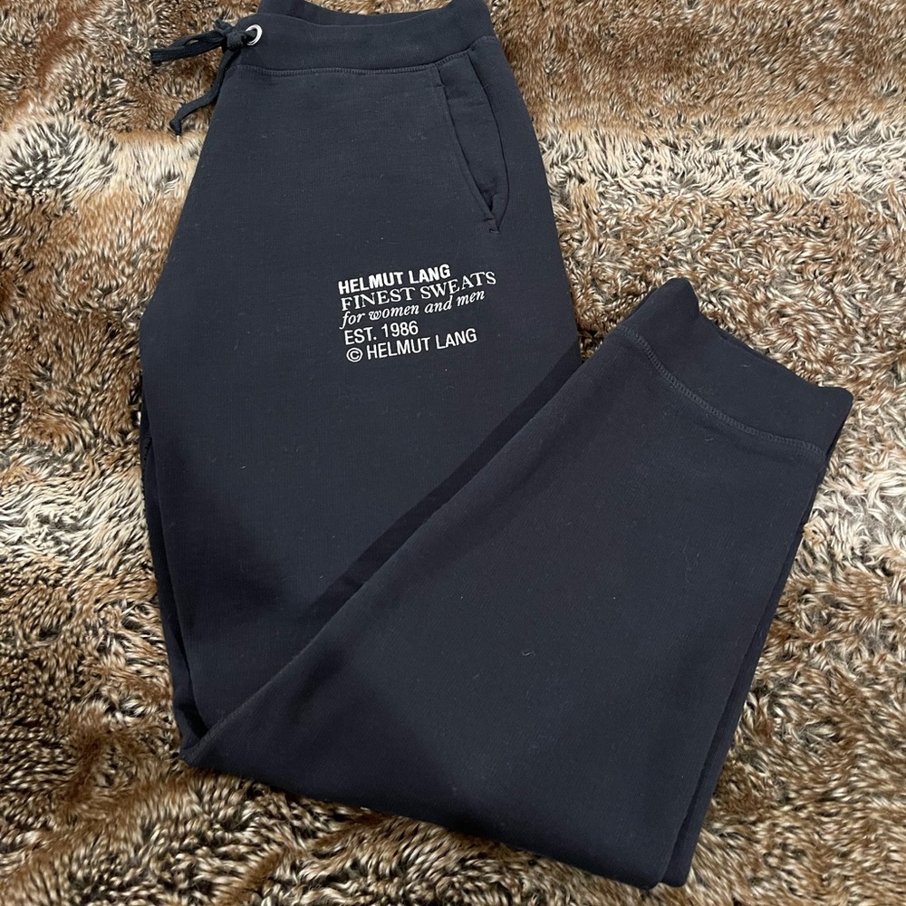 Helmut Lang Black Sweatpants